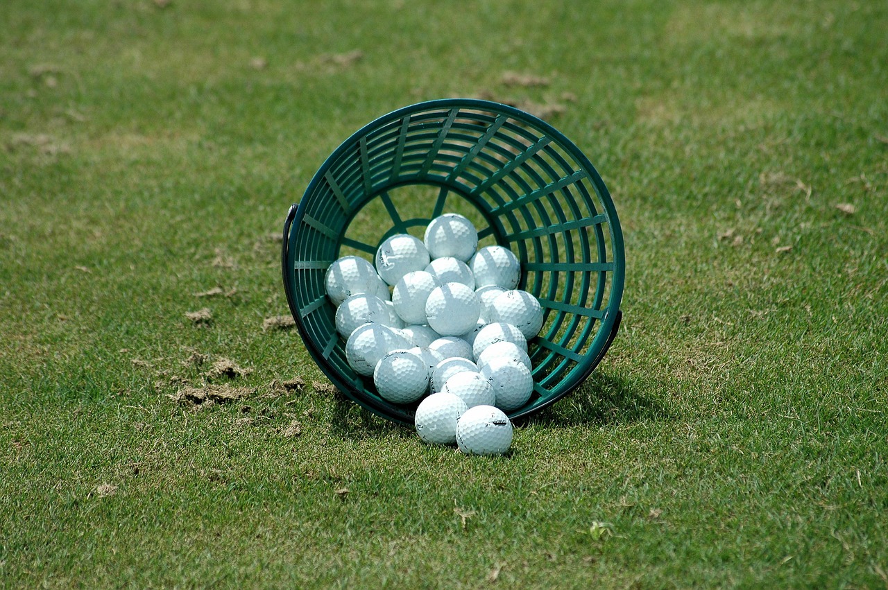 golf balls, driving range, basket-1659232.jpg